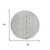 8' Silver And Gray Round Southwestern Washable Indoor Outdoor Area Rug