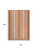 8' X 10' Orange And Cream Striped Indoor Outdoor Area Rug