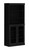 72" Black Solid Wood Two Door Pantry Or Storage Closet