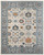 5' X 8' Blue And Ivory Wool Floral Hand Tufted Area Rug