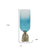Ombre Glass And Aluminum Pedestal Table Vase