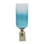 Ombre Glass And Aluminum Pedestal Table Vase