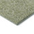 10' X 14' Artichoke Green And Silver Floral Washable Area Rug With UV Protection