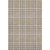 8' X 10' Brown Ivory And Gold Plaid Washable Area Rug With UV Protection