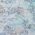 8' Teal Blue And Silver Round Floral Washable Indoor Outdoor Area Rug