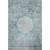 9' X 12' Teal And Gray Oriental Washable Area Rug With UV Protection