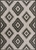 8' X 10' Black And Cream Moroccan Indoor Outdoor Area Rug