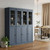 72" French Blue Solid Wood 8 Pantry Or Storage Closet