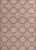 5' X 8' Salmon And Cream Floral Indoor Outdoor Area Rug