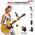 Dual Microphone Stand 2 Pack, Adjustable Tripod Floor Stand with Boom Arm, Yellow