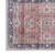 2' X 3' Red Black And Ivory Oriental Distressed Area Rug