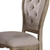 Set of Two Upholstered Fabric And Solid Wood Dining Arm Chairs