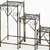 28" Black And Gold Metal Garden Accents Accessories