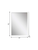 38" White Solid Wood Framed Accent Mirror
