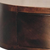 16" Walnut Solid Wood Round One Drawer Floating Nightstand