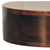 16" Walnut Solid Wood Round One Drawer Floating Nightstand