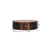 16" Walnut Solid Wood Round One Drawer Floating Nightstand