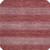 8' Rust And Coral Striped Washable Round Rug With UV Protection