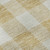 5' X 8' Gold And Ivory Plaid Washable Area Rug With UV Protection