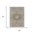8' X 10' Taupe And Beige Oriental Washable Indoor Outdoor Area Rug