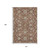 10' X 14' Rust Gray And Ivory Moroccan Washable Area Rug With UV Protection
