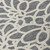 8' Gray And Ivory Round Botanical Leaves Washable Indoor Outdoor Area Rug