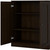 32" Espresso Solid Wood Shaker Style Double Door Linen Cabinet