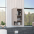 16" Light Gray Wood Floating Single Door Bathroom Vanity And Medicine Cabinet
