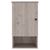16" Light Gray Wood Floating Single Door Bathroom Vanity And Medicine Cabinet