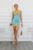 Over The Moon Print Stretchy Mini Dress
