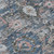 8' X 10' Denim Blue And Blue Floral Washable Indoor Outdoor Area Rug