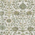 3' X 5' Ivory Fern Green And Beige Floral Washable Area Rug With UV Protection