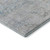 8' Beige Blue And Gray Floral Medallion Washable Round Rug With UV Protection