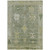 9' X 12' Sage And Beige Tribal Washable Indoor Outdoor Area Rug
