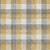 10' X 14' Gray Ivory And Gold Plaid Washable Area Rug With UV Protection