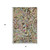 3' X 5' Chocolate Blue And Pink Paisley Washable Area Rug With UV Protection