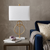 26" White Novelty Table Lamp With Shade