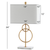 26" White Novelty Table Lamp With Shade
