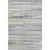 8' X 10' Artichoke Green Ivory And Plum Striped Washable Area Rug With UV Protection