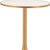 Wood and Steel Pedestal Base Round Top Dining Table