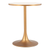 Wood and Steel Pedestal Base Round Top Dining Table