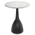 20" Black Marble Round End Table