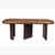 48" Light Brown and Dark Brown Genuine Leather and Solid Wood Upholstered Bench