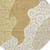 8' Gold And Wheat Round Abstract Washable Indoor Outdoor Area Rug