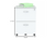 White Finish Wood Two Drawer Filing Cabinet