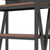 Metal and Wood Four Tier Etagere Bookcase