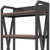 Metal and Wood Four Tier Etagere Bookcase