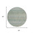 8' Teal Blue And Pewter Round Tribal Washable Indoor Outdoor Area Rug