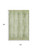 8' X 10' Artichoke Green And Ivory Striped Washable Area Rug With UV Protection