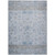 8' X 10' Sky Blue Gray And Ivory Tribal Washable Indoor Outdoor Area Rug